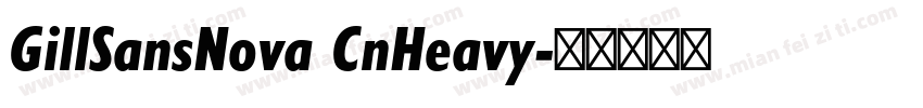 GillSansNova CnHeavy字体转换